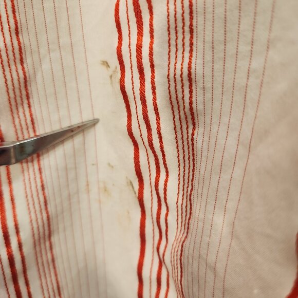 G. Lutchini Shirt Western Wear Vintage Red Stripe Candy Cane Snaps - Size XL - Picture 8 of 8